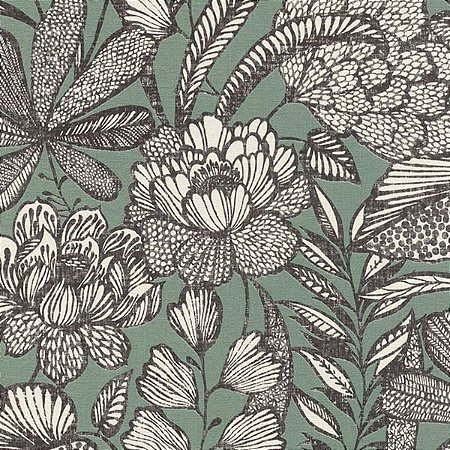 Papel de Parede Charlottenburg - Folhas e Flores - 555356 - Vinílico