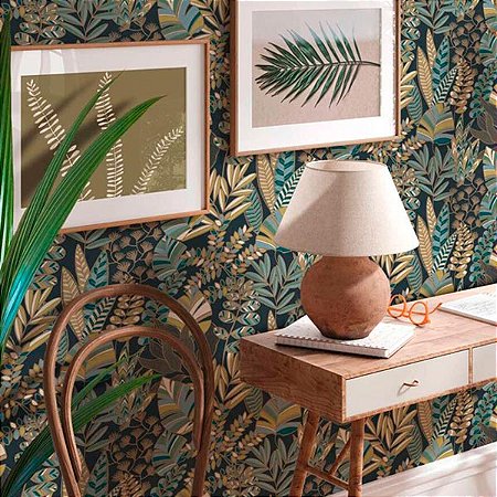 Papel de Parede Antigua - Folhas e Flores - 390955 - Vinílico