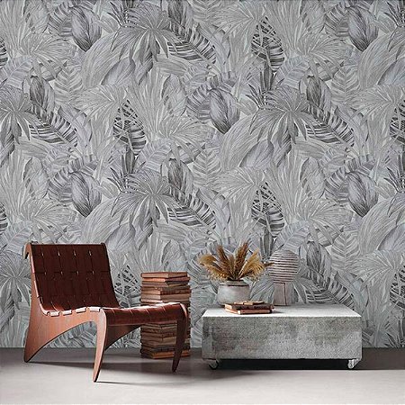 Papel de Parede Attractive 2 - Folhas e Flores - 368203 - Vinílico
