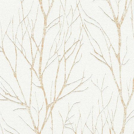 Papel de Parede Attractive 2 - Folhas e Flores - 372603 - Vinílico