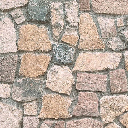 Papel de Parede Attractive 2 - Pedras e Canjiquinha - 692412 - Vinílico