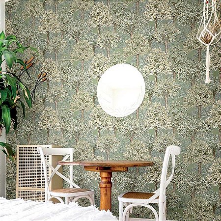 Papel de Parede Happy - Folhas e Flores - 12322 - Vinílico
