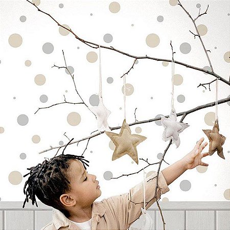 Papel de Parede Happy - Poa - 14822 - Vinílico