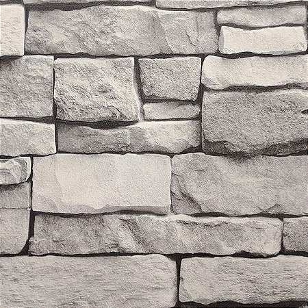 Papel de Parede Metropolis 3 - Pedras e Canjiquinha - MT301001R - Vinílico