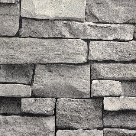 Papel de Parede Metropolis 3 - Pedras e Canjiquinha - MT301002R - Vinílico