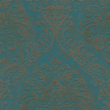 Papel de Parede Metropolitan Stories 3 - Medalhão - AS391124 - Vinílico