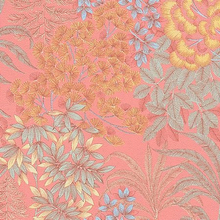 Papel de Parede Metropolitan Stories 3 - Folhas e Flores - AS391284 - Vinílico