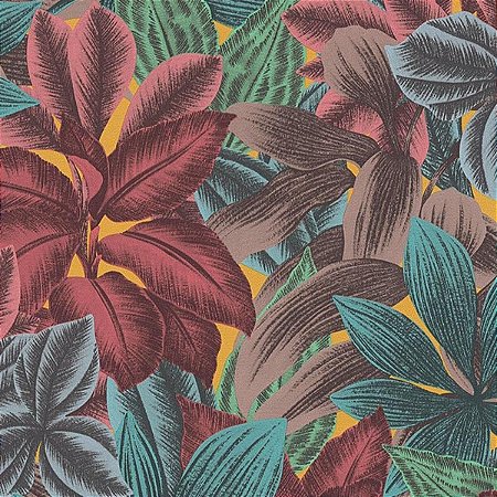 Papel de Parede Metropolitan Stories 3 - Folhas e Flores - AS392222 - Vinílico