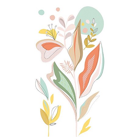 Papel de Parede The Wall 2 - Folhas e Flores - AS392111 - Vinílico
