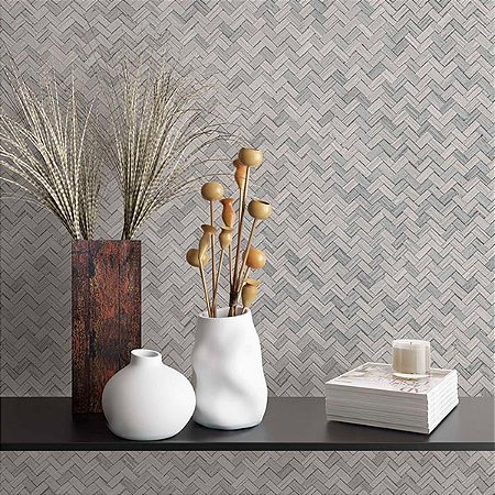 Papel de Parede Botânica - Chevron - 33311 - Vinílico