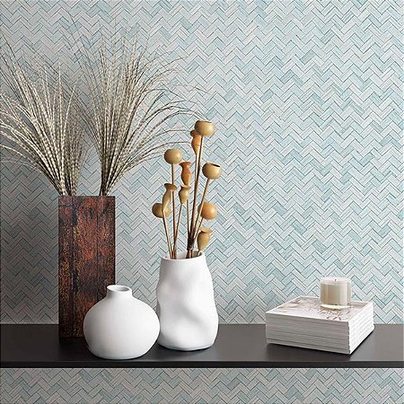 Papel de Parede Botânica - Chevron - 33312 - Vinílico