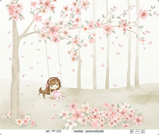 Papel de Parede Painel Fofura - Infantil - PF215 - Vinílico