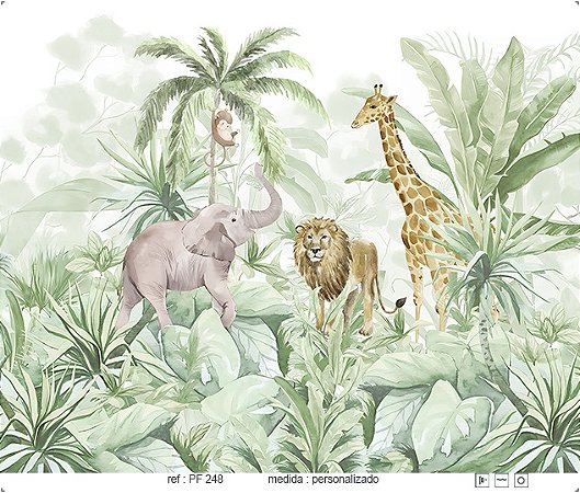 Papel de Parede Painel Fofura - Infantil - PF248 - Vinílico