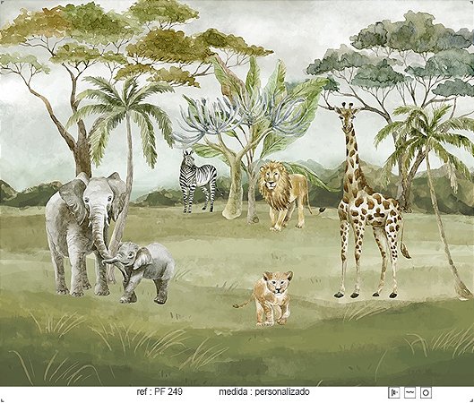 Papel de Parede Painel Fofura - Infantil - PF249 - Vinílico