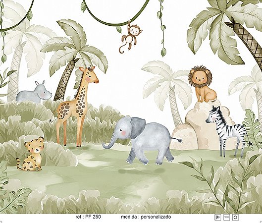 Papel de Parede Painel Fofura - Infantil - PF250 - Vinílico