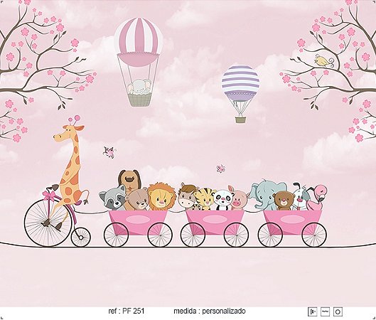 Papel de Parede Painel Fofura - Infantil - PF251 - Vinílico
