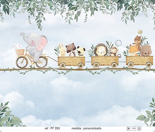 Papel de Parede Painel Fofura - Infantil - PF253 - Vinílico