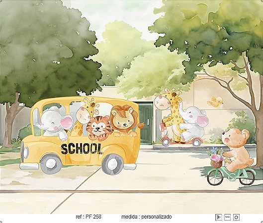 Papel de Parede Painel Fofura - Infantil - PF258 - Vinílico