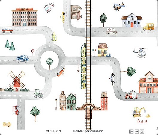 Papel de Parede Painel Fofura - Infantil - PF259 - Vinílico