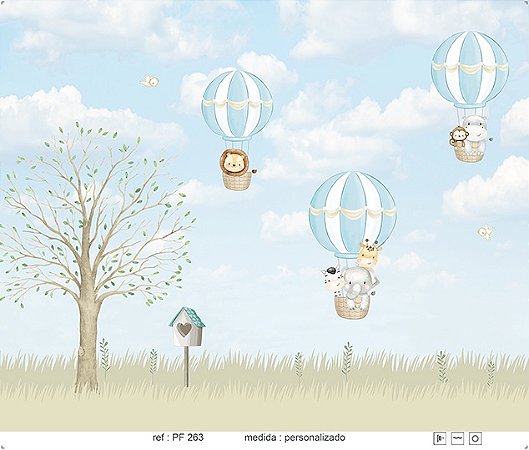 Papel de Parede Painel Fofura - Infantil - PF263 - Vinílico