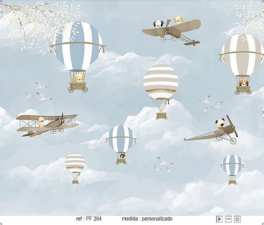 Papel de Parede Painel Fofura - Infantil - PF264 - Vinílico