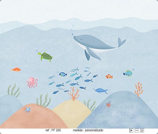 Papel de Parede Painel Fofura - Infantil - PF265 - Vinílico