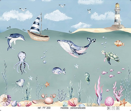 Papel de Parede Painel Fofura - Infantil - PF268 - Vinílico