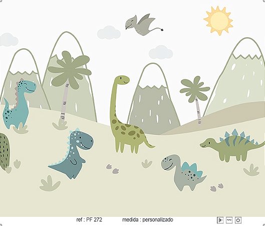 Papel de Parede Painel Fofura - Infantil - PF272 - Vinílico