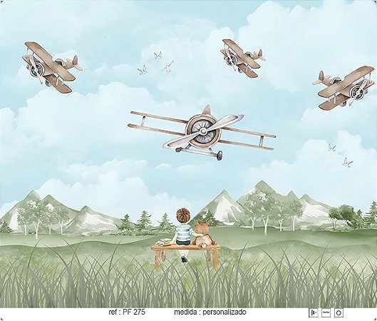 Papel de Parede Painel Fofura - Infantil - PF275 - Vinílico