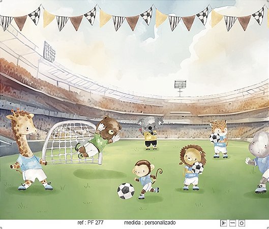 Papel de Parede Painel Fofura - Infantil - PF277 - Vinílico