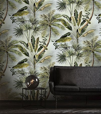 Papel de Parede Bio-Habitat - Folhas e Flores - 101012 - Vinílico