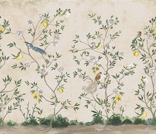 Papel de Parede Biomas - Folhas e Flores - 83073 - Vinílico