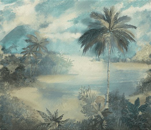 Papel de Parede Biomas - Folhas e Flores - 83226 - Vinílico