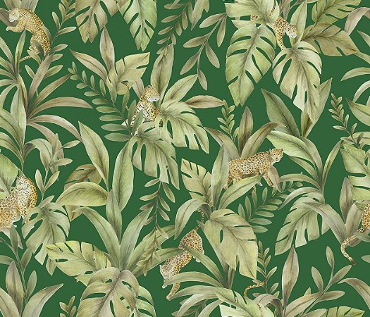Papel de Parede Biomas - Folhas e Flores - 83301 - Vinílico