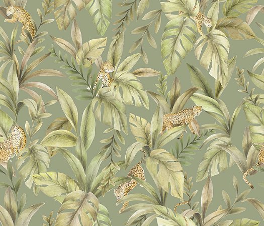 Papel de Parede Biomas - Folhas e Flores - 83318 - Vinílico