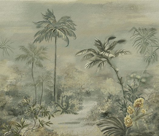 Papel de Parede Biomas - Folhas e Flores - 83431 - Vinílico