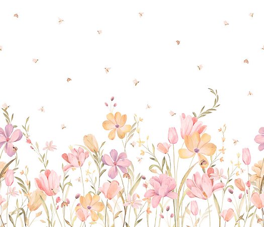 Papel de Parede Memórias de Infância - Folhas e Flores - 201013 - Vinílico