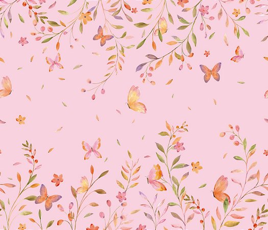 Papel de Parede Memórias de Infância - Folhas e Flores - 201031 - Vinílico