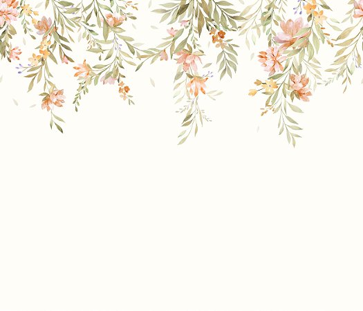 Papel de Parede Memórias de Infância - Folhas e Flores - 201040 - Vinílico