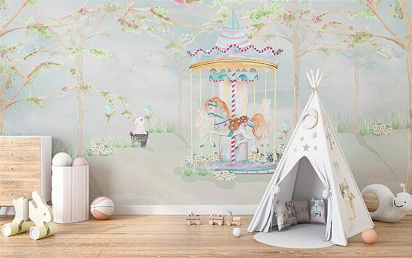 Papel de Parede Memórias de Infância - Infantil - 201045 - Vinílico