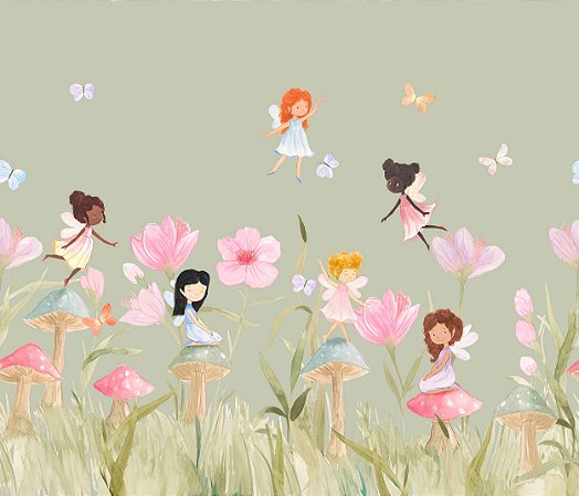 Papel de Parede Natureza Lúdica - Infantil - 83783 - Vinílico