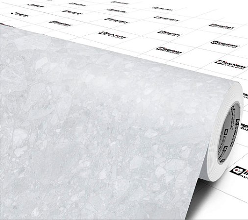 Envelopamento - Piso Terrazzo Off White - Vinílico (autocolante)