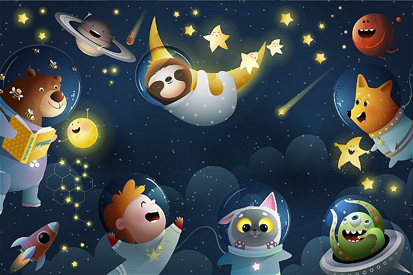 Papel de Parede Infantis - Infantil - KPINF126 - Vinílico