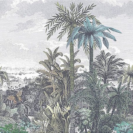 Papel de Parede Capri 1838 - Folhas e Flores - 190613301 - Vinílico