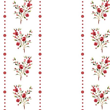 Papel de Parede Xadrezia - Folhas e Flores - XP121 - Vinílico