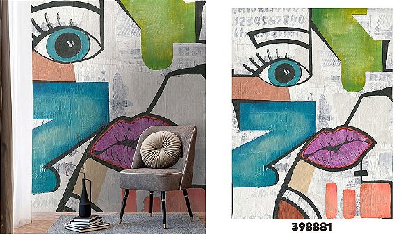 Papel de Parede The Wall 3 - Painel - 398881 - Vinílico