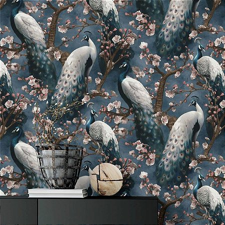 Papel de Parede Reno - Folhas e Flores - 10414-08 - Vinílico