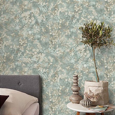 Papel de Parede Reno - Folhas e Flores - 10415-07 - Vinílico
