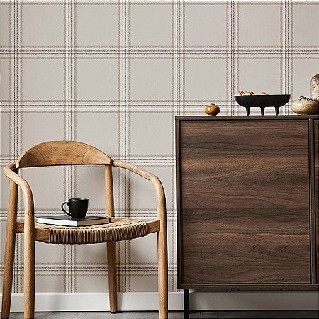 Papel de Parede Top Stripes - Xadrez - 38412 - Vinílico