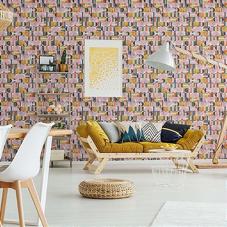 Papel de Parede Leyla - Geométrico - 81645 - Vinílico